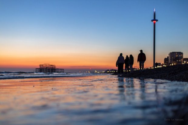 Saharan Seafront sunset 2 - Brighton - Ashley Laurence - Time for Heroes Photography